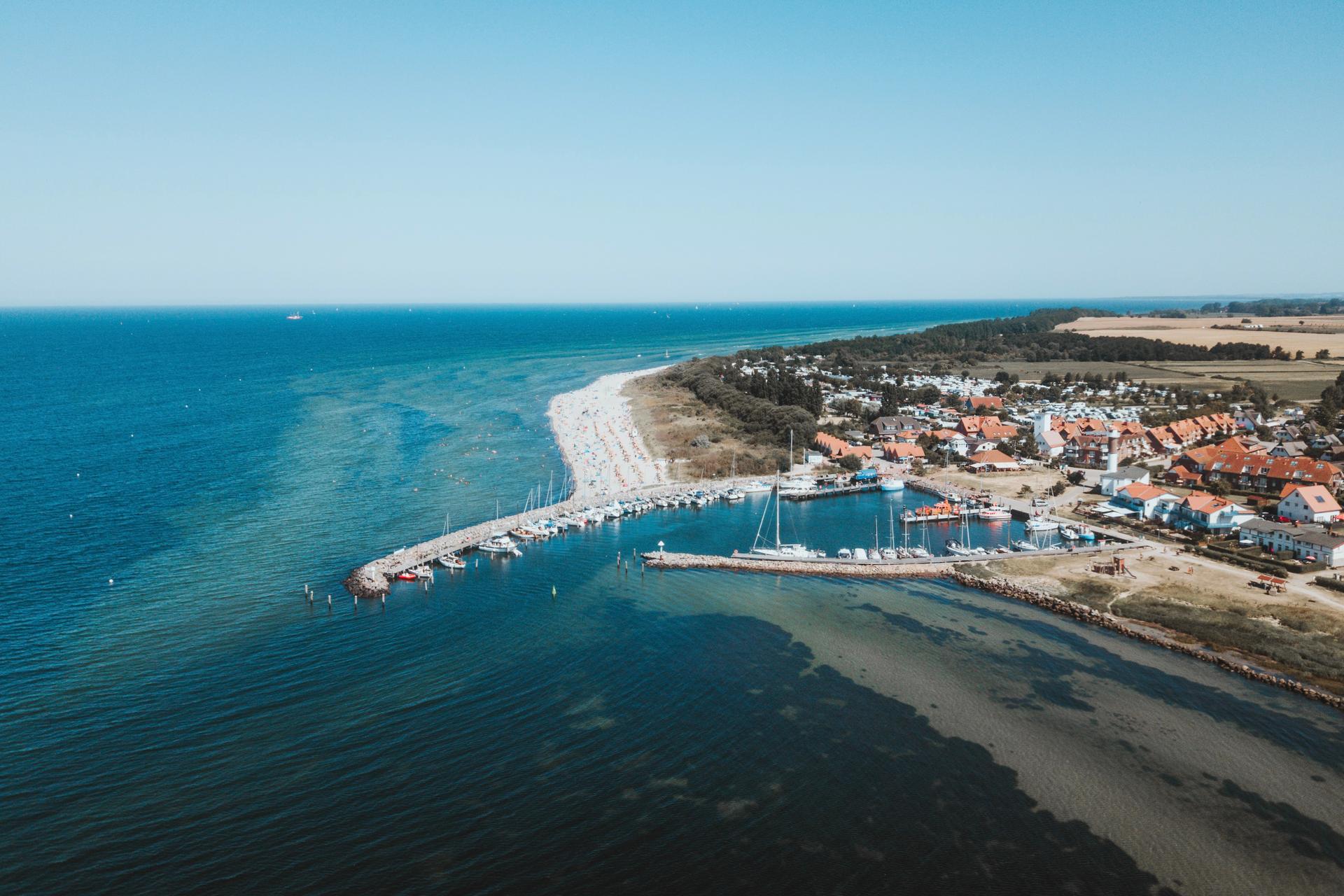 Aerial view of Timmendorf harbor_1